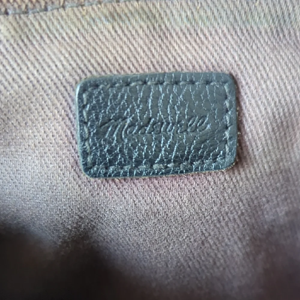 Madewell Small Transport Black Leather Tote Bag - Picture 2 of 4